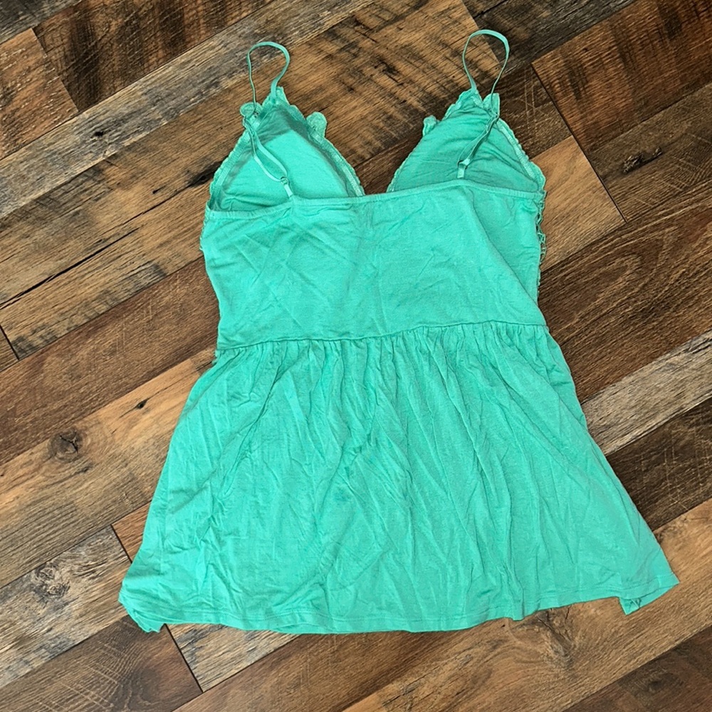 blue b collection boutique tank top with bralette-inspired top - Picture 2 of 2